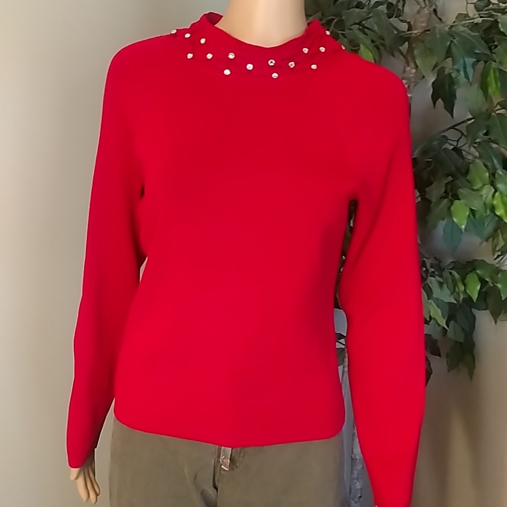 Laura Ashley Red Sweater